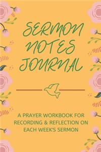 Sermon Notes Journal
