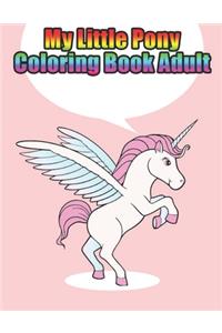 my little pony coloring book adult