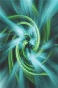 Journal: Green Abstract 6x9 Lined Journal Notebook 200 Pages