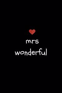 Mrs Wonderful