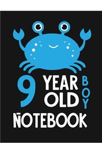 9 Year Old Boy Notebook