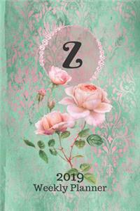 Letter Z Personalized 2019 Plan on It Weekly Planner