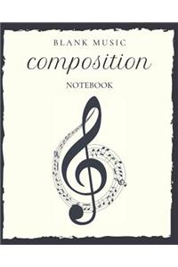 Blank Music Composition Notebook