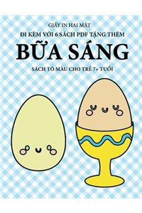 Sách tô màu cho trẻ 7+ tuổi (Bữa sáng)