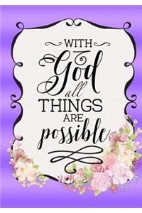 Bible Verse Notebook With Scripture Quote