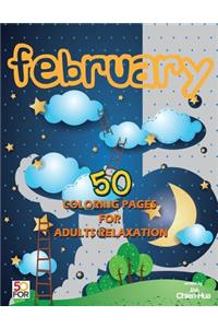 February 50 Coloring Pages For Adults Relaxation