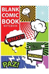 Blank Comic Book Notebook