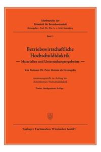 Betriebswirtschaftliche Hochschuldidaktik