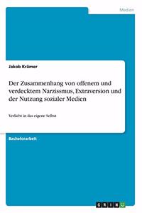 Zusammenhang von offenem und verdecktem Narzissmus, Extraversion und der Nutzung sozialer Medien