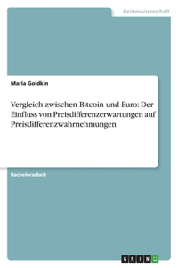 Vergleich zwischen Bitcoin und Euro