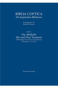 Das Sahidische Alte Und Neue Testament Vollstandiges Verzeichnis Mit Standorten: Lieferung 4: Sa 721-780