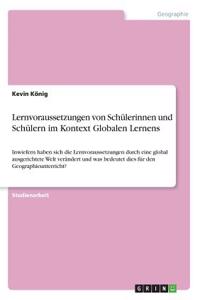 Lernvoraussetzungen von Schülerinnen und Schülern im Kontext Globalen Lernens