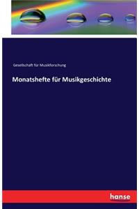 Monatshefte für Musikgeschichte