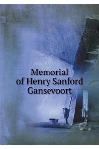 Memorial of Henry Sanford Gansevoort