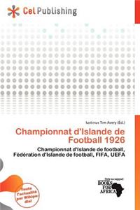 Championnat D'Islande de Football 1926