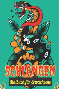 Schlangen Malbuch für Erwachsene
