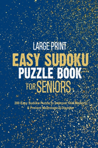 Large Print Easy Sudoku Puzzle Book for Seniors
