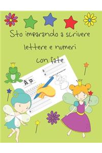 Sto imparando a scrivere lettere e numeri con fate