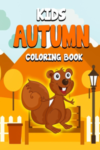 Autumn Kids Coloring Book
