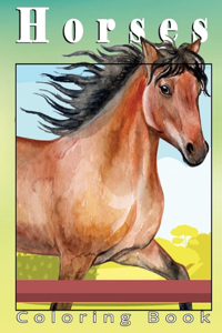 Horses Coloring Book