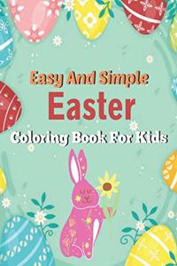 Easy And simple Easter Coloring Book for kids