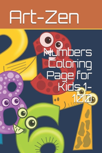 Numbers Coloring Page for Kids 1-100