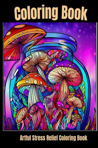 Artful stress relief coloring book