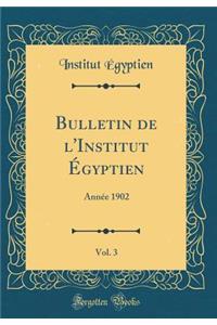 Bulletin de l'Institut Ã?gyptien, Vol. 3: AnnÃ©e 1902 (Classic Reprint)