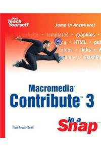 Macromedia Contribute 3 in a Snap