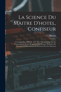 La science du maitre d'hotel, confiseur