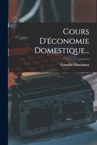 Cours D'économie Domestique...
