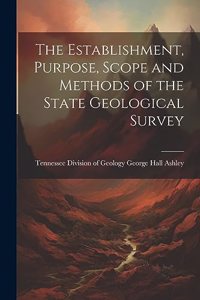 Establishment, Purpose, Scope and Methods of the State Geological Survey