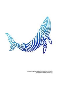 Hawaiian Art Whale Maori Kohola Pattern Polynesian Maori Notebook