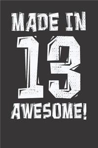 Made in 13 awesome Notebook Journal