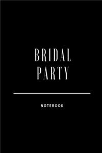 Bridal Party Notebook