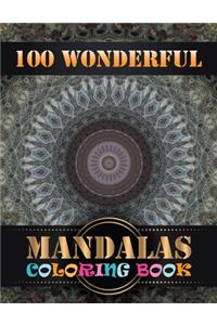 100 Wonderful Mandalas Coloring Book