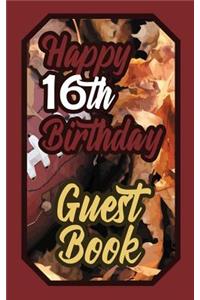 Happy 16th Birthday Guest Book