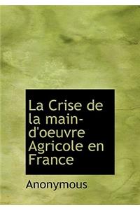 La Crise de La Main-D'Oeuvre Agricole En France