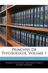 Principes De Psychologie, Volume 1