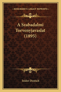 A Szabadalmi Torvenyjavaslat (1895)
