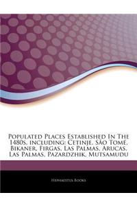 Articles on Populated Places Established in the 1480s, Including