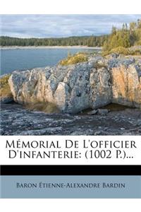 Mémorial De L'officier D'infanterie