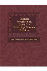 Islenzk Fornkvaeoi, Issue 3