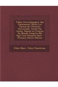 Tables Chronologiques
