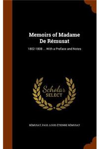 Memoirs of Madame De Rémusat