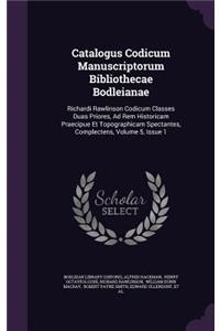 Catalogus Codicum Manuscriptorum Bibliothecae Bodleianae