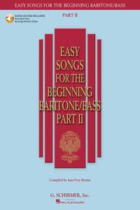 Easy Songs for the Beginning Baritone/Bass - Part II (Bk/Online Audio)