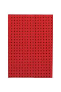 Red on Black (Circulo) A5 Lined Notebook