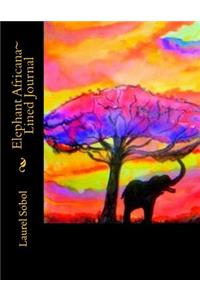Elephant Africana Lined Journal