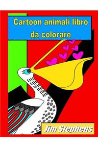 Cartoon animali libro da colorare